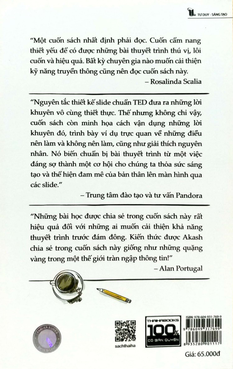 Sách Fahasa - Nguyên Tắc Thiết Kế Slide Chuẩn Ted