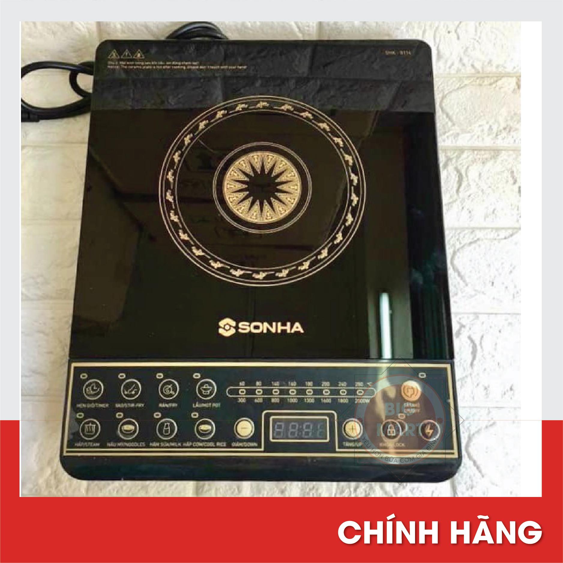 Bếp điện từ đơn Sơn Hà SHK-8114 (Tặng kèm nồi Inox 26cm quai inox)
