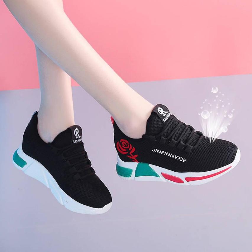 Giày sneaker thể thao nữ buộc dây phong cách hàn quốc màu đen, trắng size 36 đến 40 V179 giá rẻ