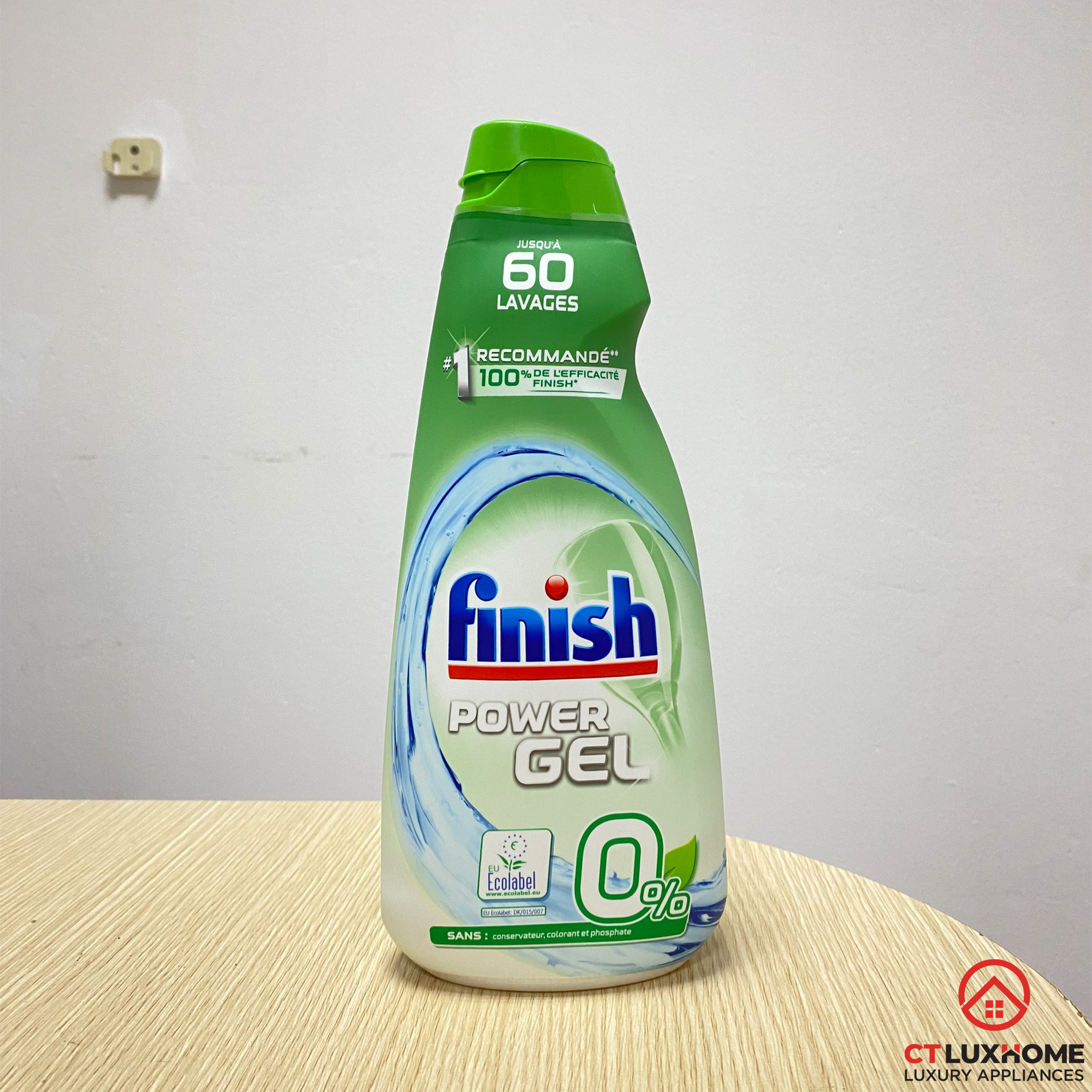 Gel rửa chén bát Finish Eco 0% PowerGel 900ml