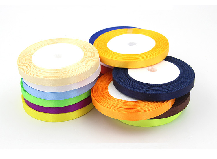 Ruy băng lụa cuộn dài 22m bản rộng 1cm đủ màu sắc