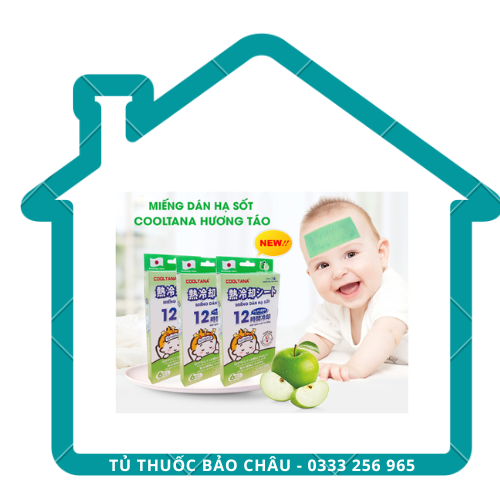 Miếng dán hạ sốt COOLTANA Hộp 6 miếng - Tanaphar