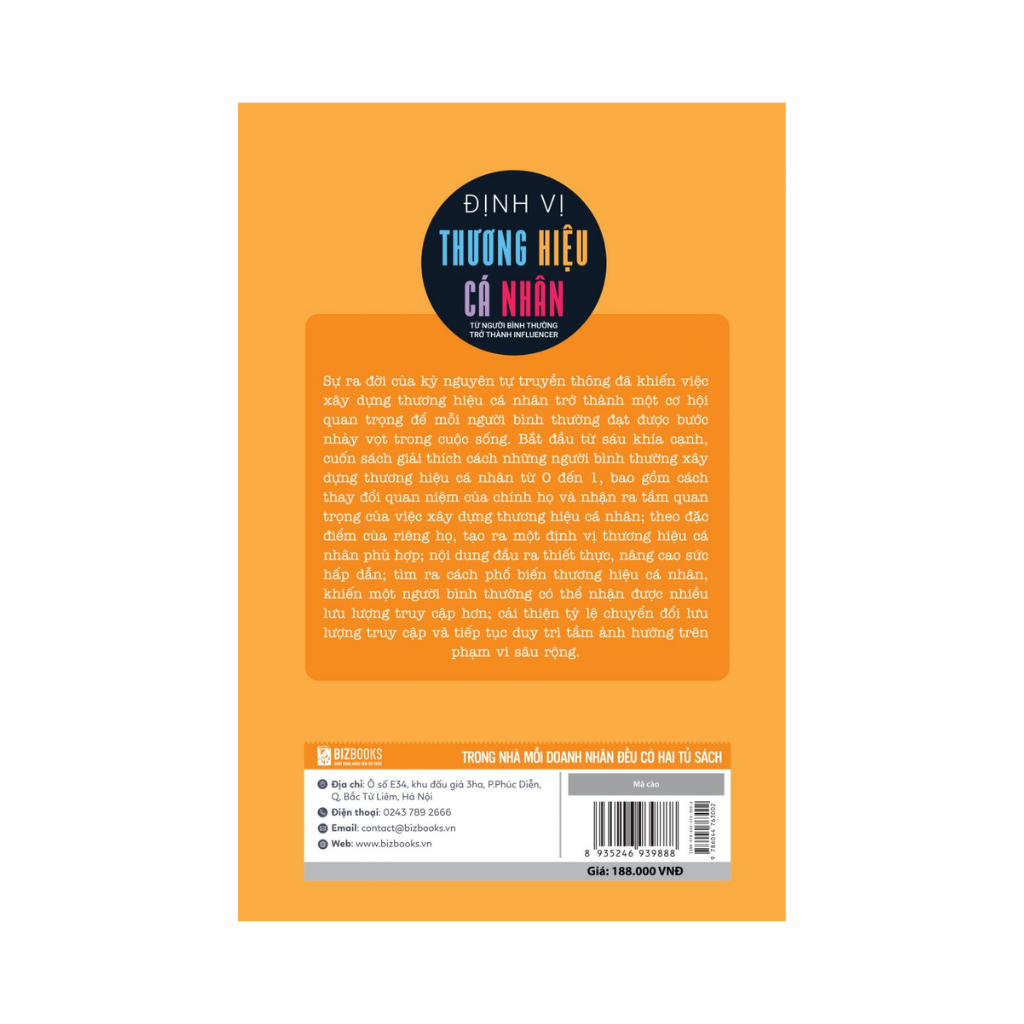 Sách - Định Vị Thương Hiệu Cá Nhân: Từ Người Bình Thường Trở Thành Influencer - MCBooks