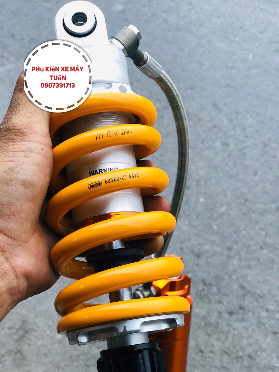 Phuộc OHLIN Raider, SATRIA bình dầu xoay 360 độ