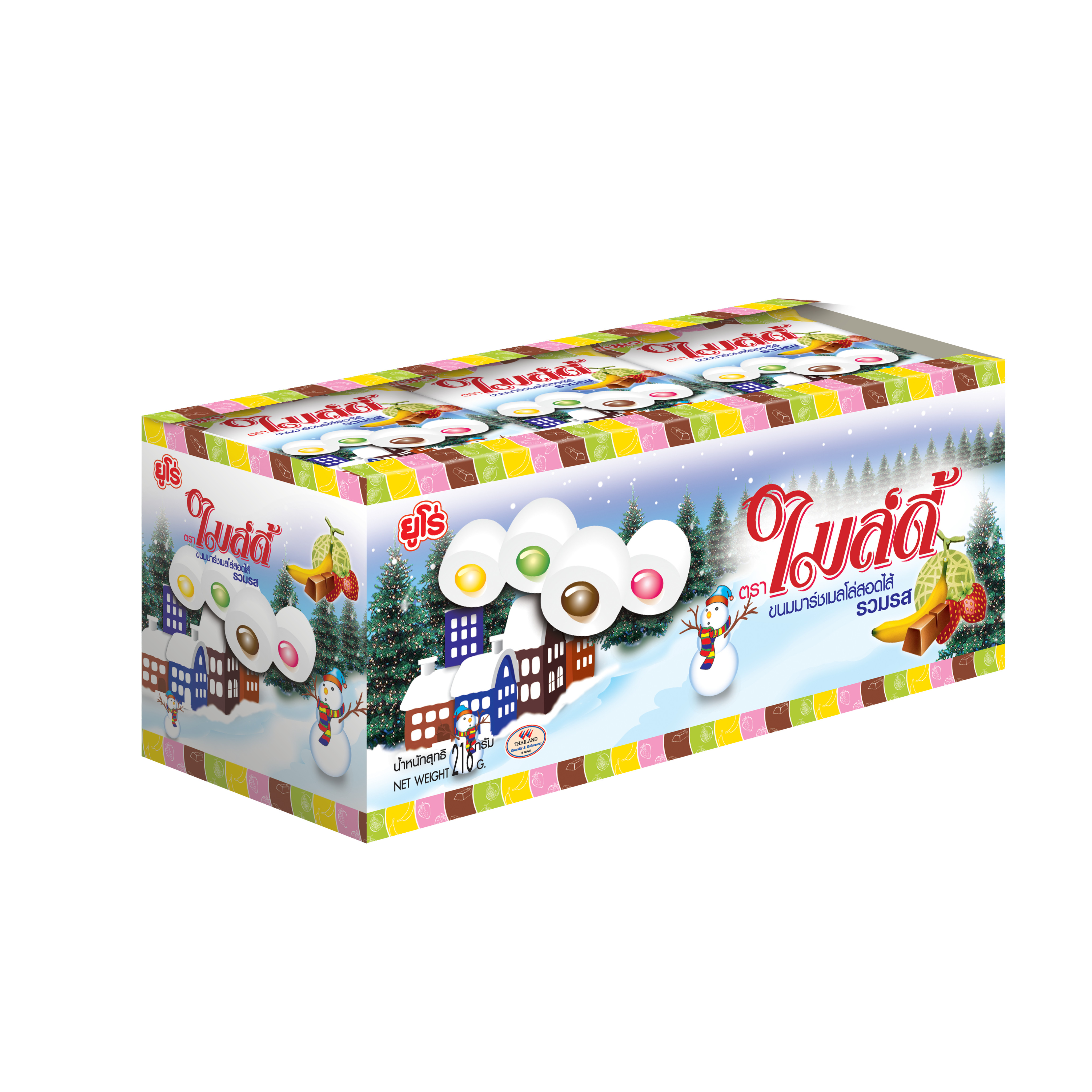 Kẹo Dẻo Euro Marshmallow Mildy – Mềm Mịn, Ngọt Dịu – Gói 18g [Hàng Thái Lan]