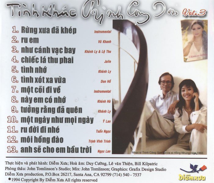 [MDCD] Bộ 4 Đĩa CD Nhạc Trịnh Công Sơn Vol 1234