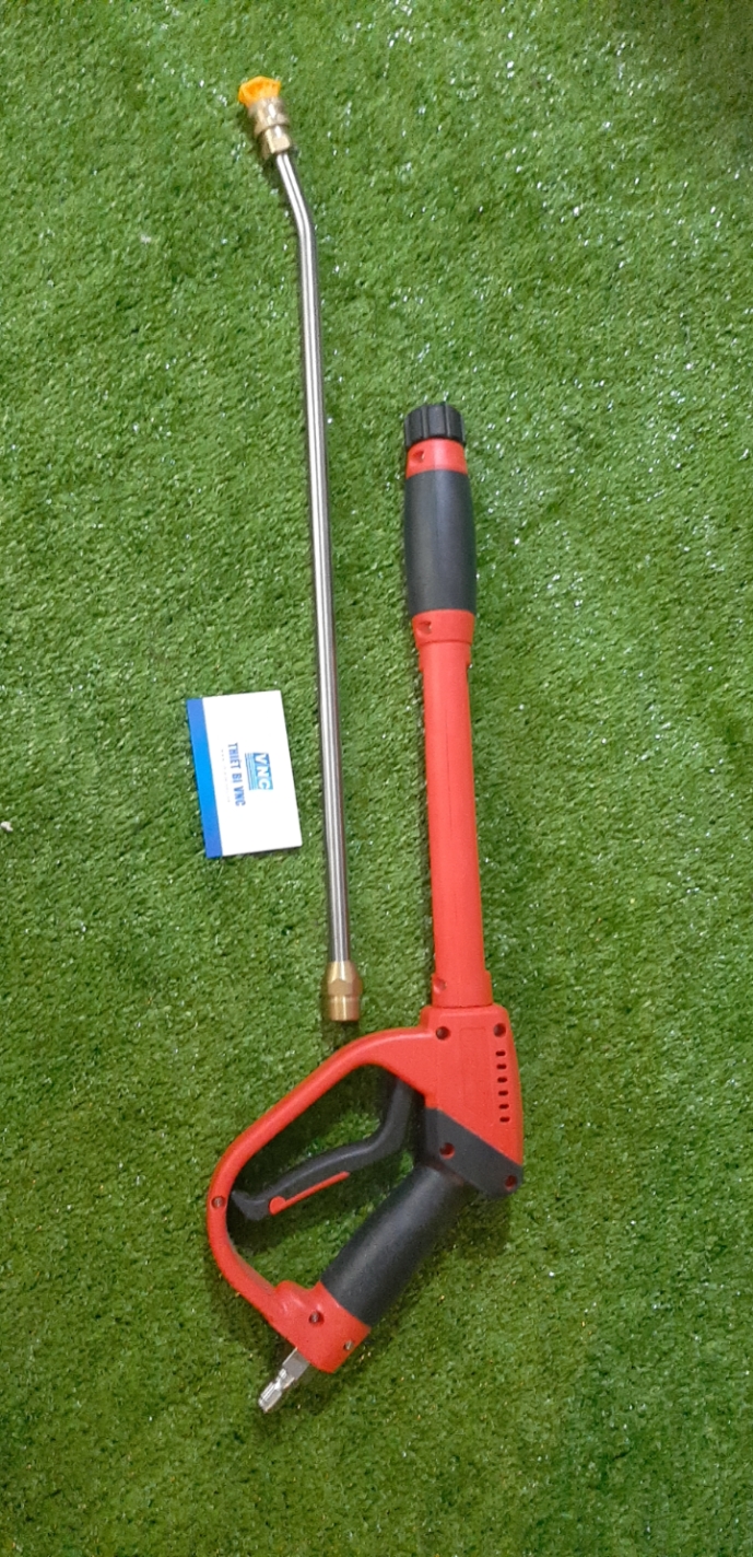 Súng rửa xe cao áp đỏ dài, ngắn áp max 5000psi