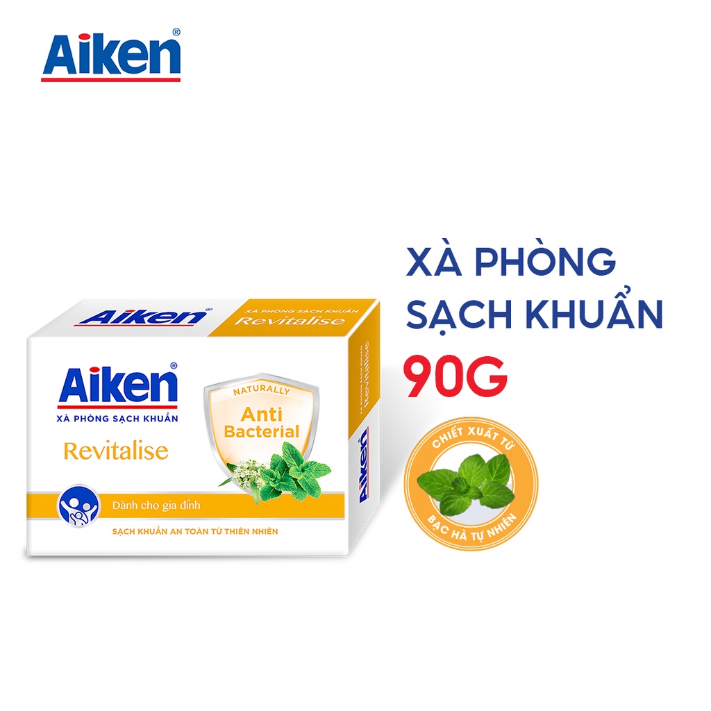 [GIFT] Aiken Xà Phòng Chiết Xuất Bạc Hà 90gr