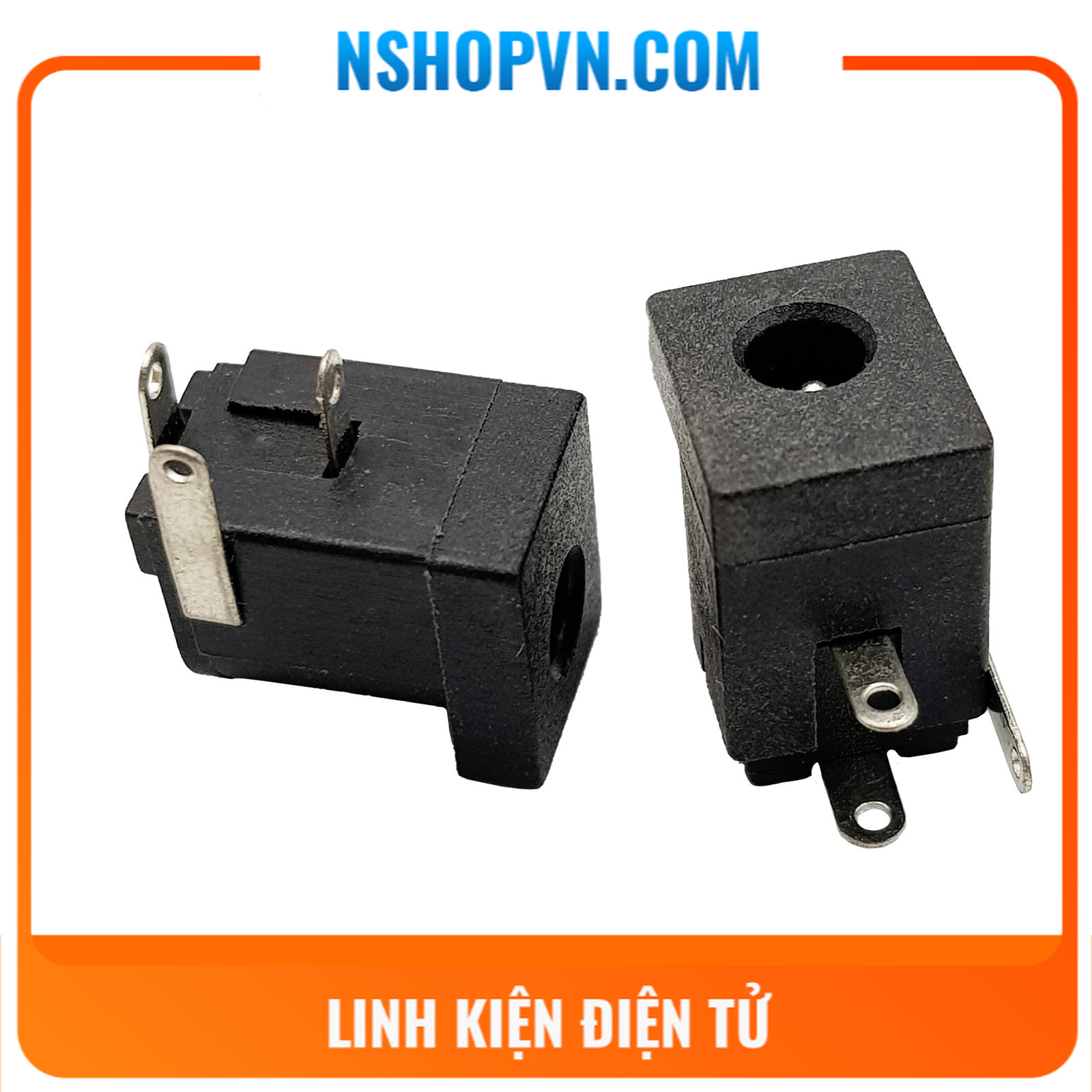 Jack dc cái 3.5x1.3 mm, jack cắm nguồn dc005c