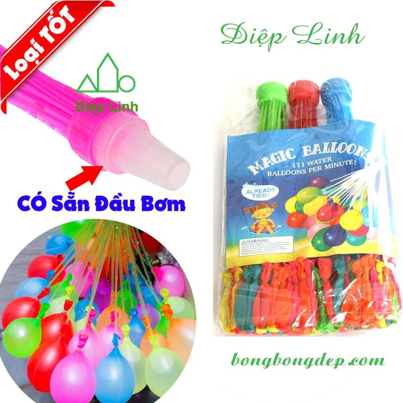[HCM]Bộ 111 bong bóng nước Magic Balloons BƠM SIÊU NHANH thiết kế tiện lợi có vòi bơm sẵn - Diệp Linh BBN