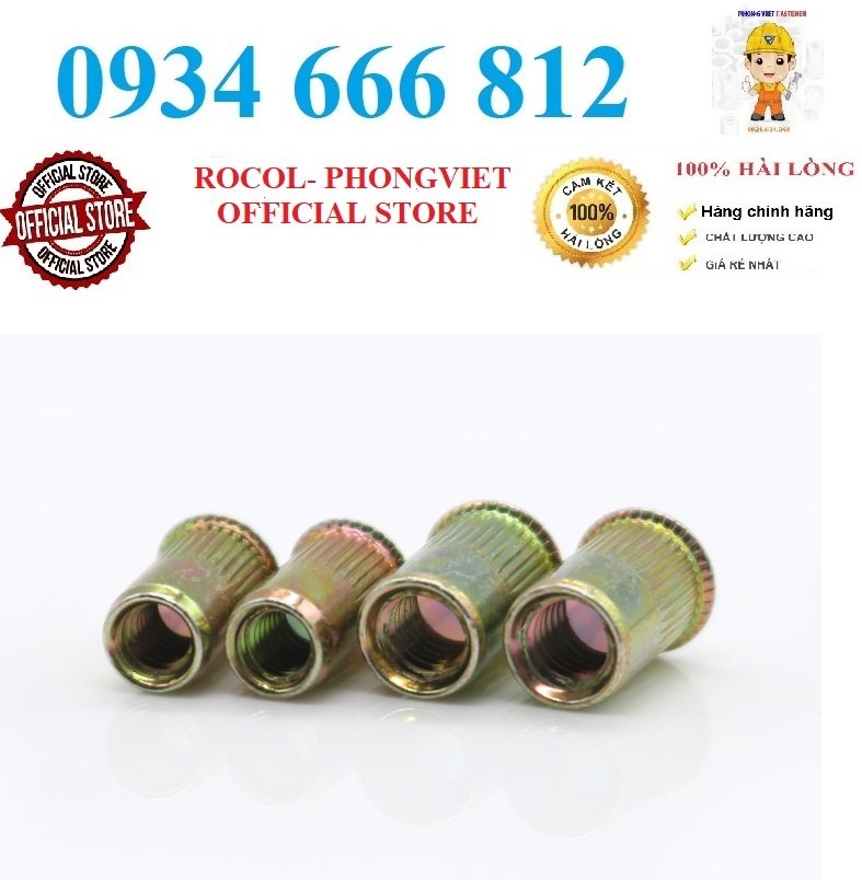 50c Ốc tán rút chân nhỏ M4, M5,M6,M8