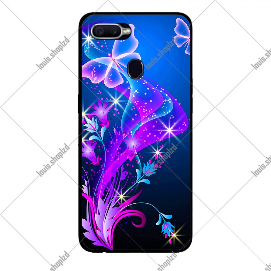 [HCM]Ốp Lưng Dành Cho Oppo A12 - A7 - A5s Mẫu Họa Tiết Bướm Tím