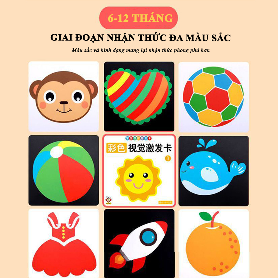  Bộ thẻ gấp kích thích thị giác cho bé