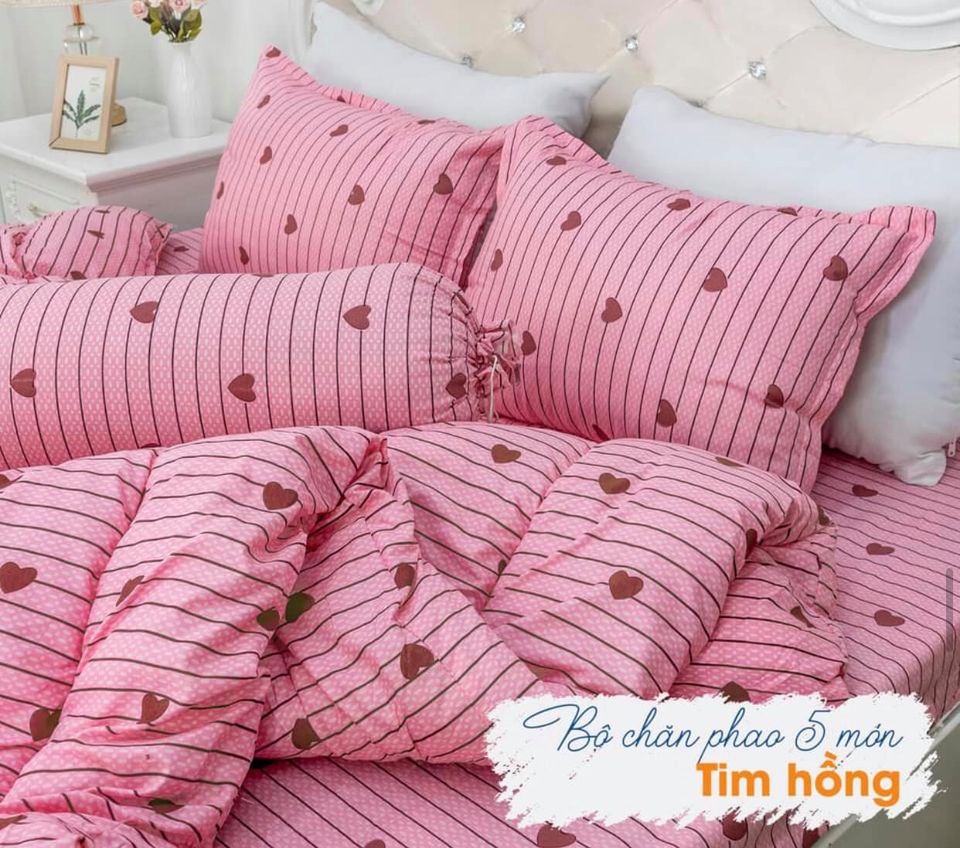 Set Chăn Ga Gối 5 Món Chần Phao
