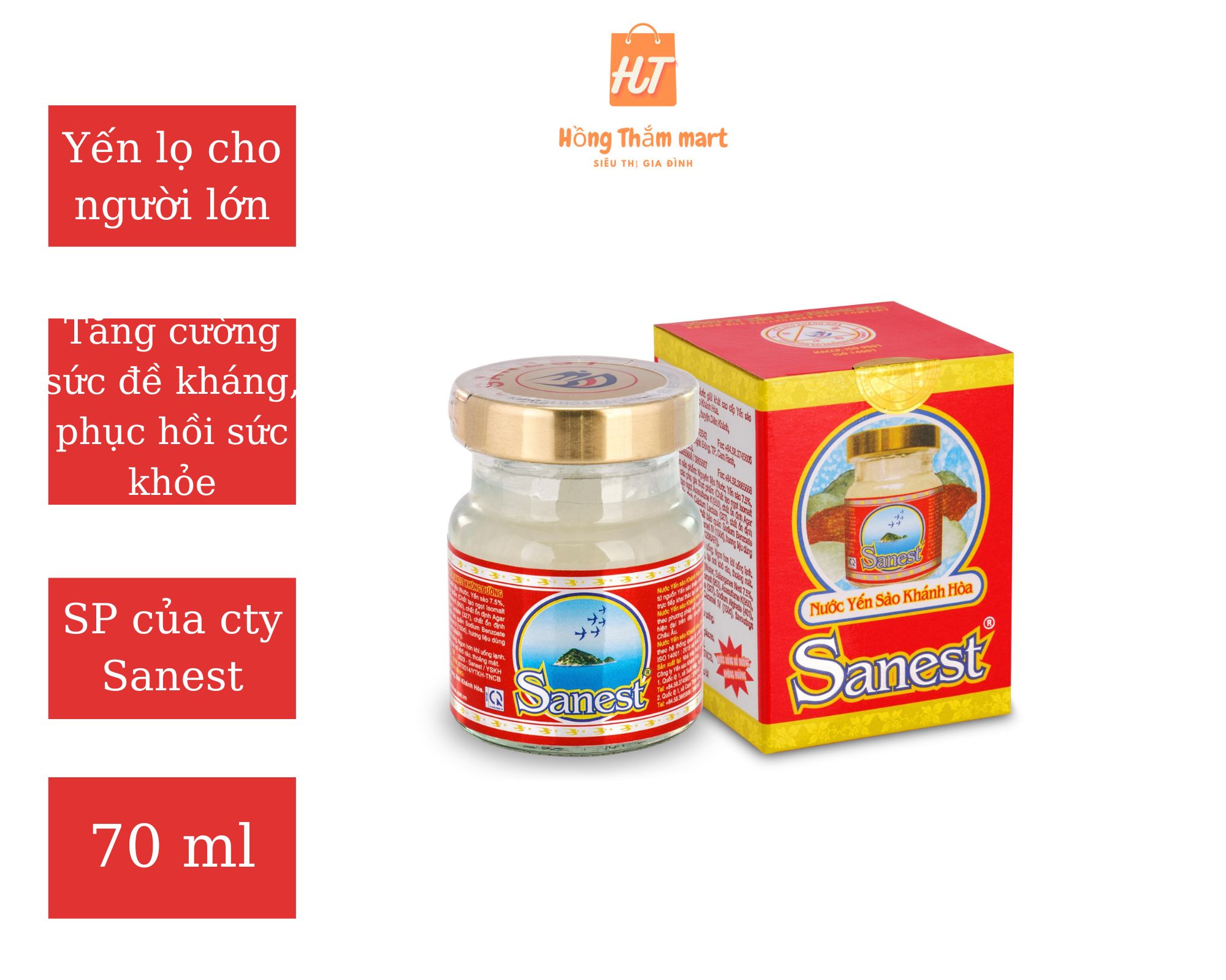 Khanh Hoa sanest Bird's Nest water bottle 70ml