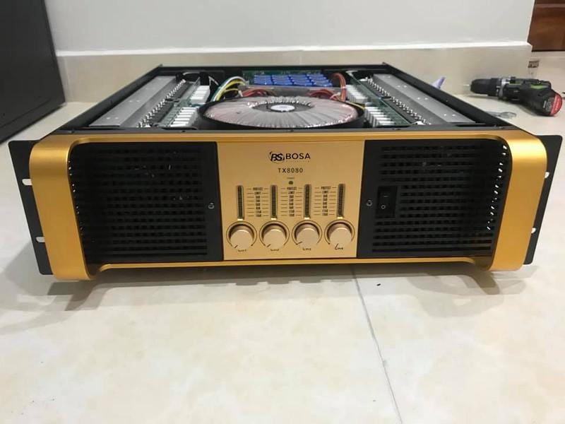 Đẩy 4 kênh BOSA TX8080 72 sò công suất lớn