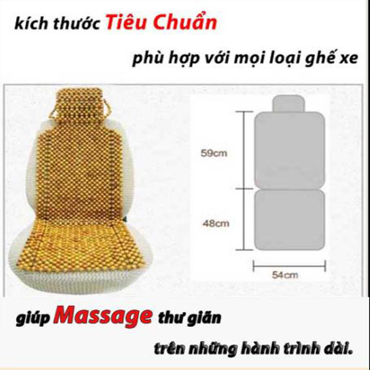 Lót ghế hạt gỗ thông bền đẹp - thoáng mát