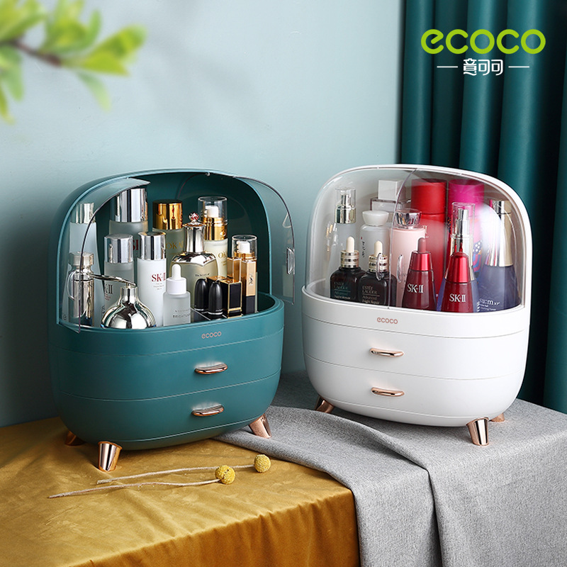Tủ đựng mỹ phẩm có nắp kèm khay son Ecoco E2014 cao cấp