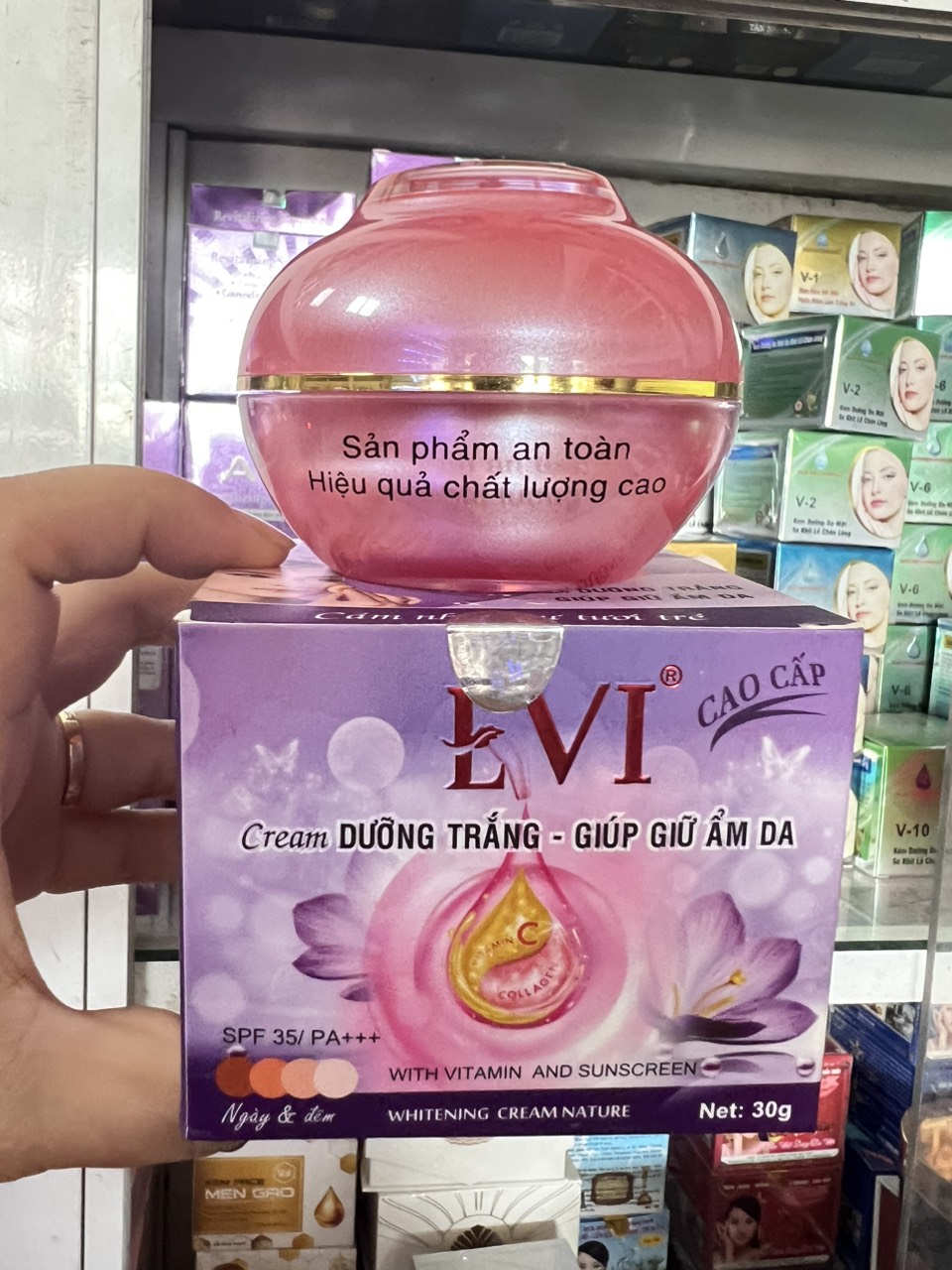 Kem Evi trắng da giữ ẩm 30g