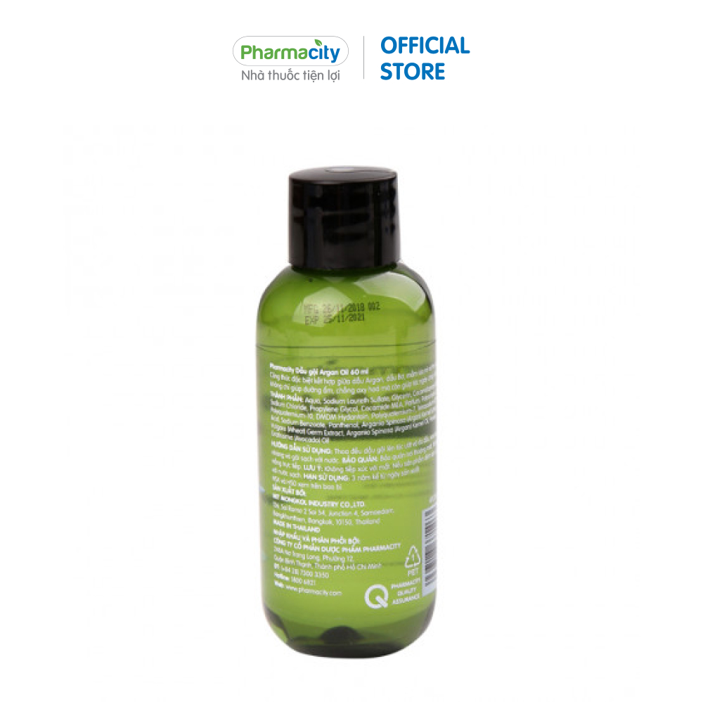 Pharmacity Dầu gội Argan Oil (60 ml)