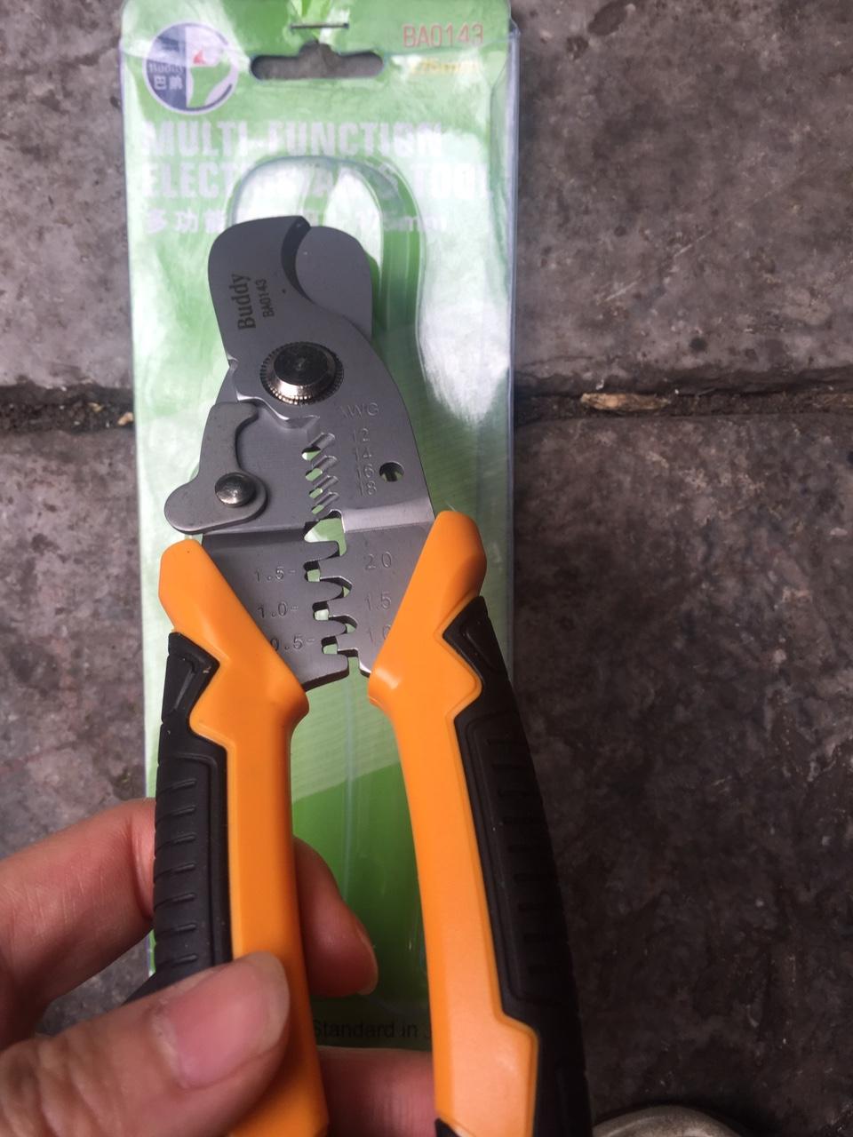 Kìm cắt đa năng tuốt, bấm -cốt buddy 143