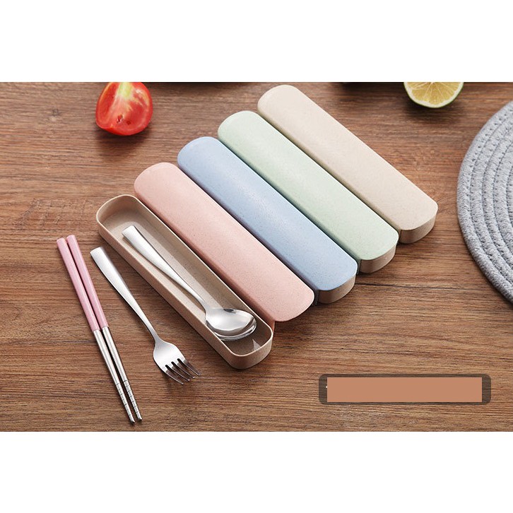 [HCM]Hộp đựng muỗng đũa lúa mạch
