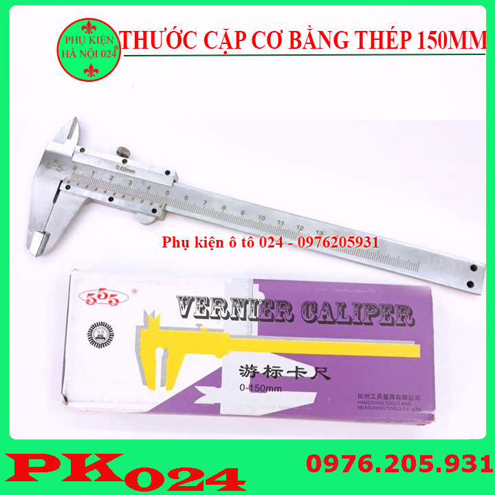 Thước đo - thước cặp cơ bằng thép 150mm