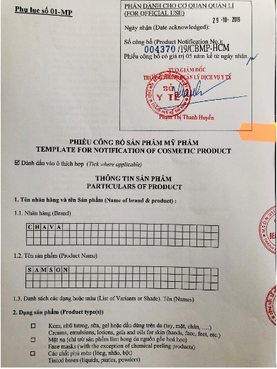 Nước hoa CHAVA SAMSON- Nước hoa Pháp dành cho người Việt