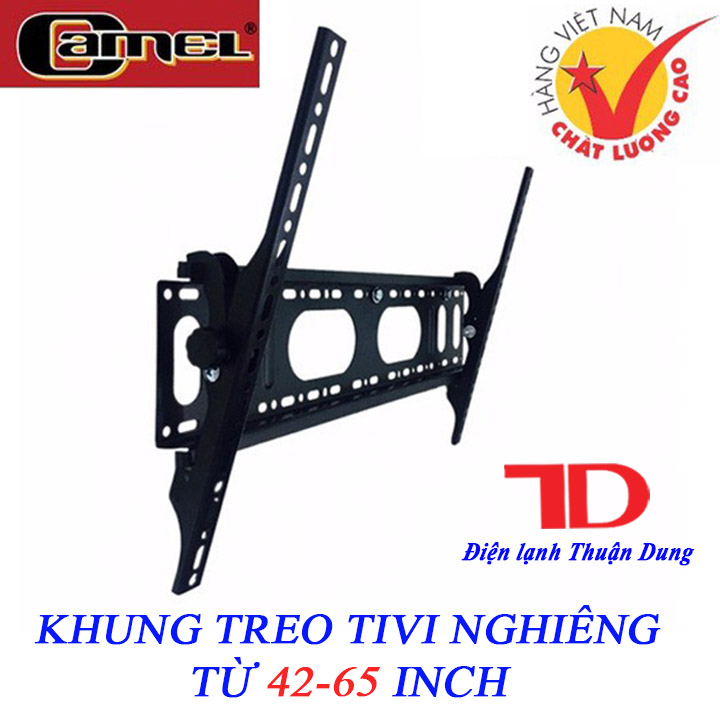 Khung treo TIVI cao cấp nghiêng từ 42-65 inch Camel CMN65 - Điện Lạnh Thuận Dung