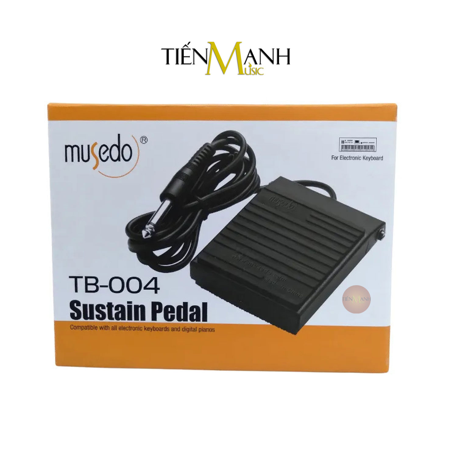 Pedal Đa Năng Musedo TB-004 Cho Đàn Organ, Piano, Trống Điện Tử - Bàn Đạp Tạo Tiếng Vang Sustain Keyboard TB004