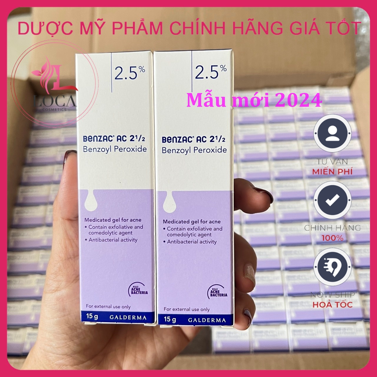 [Auth-date mới] Benzac AC BPO Thái - ɡel hỗ trợ giảm Mụn
