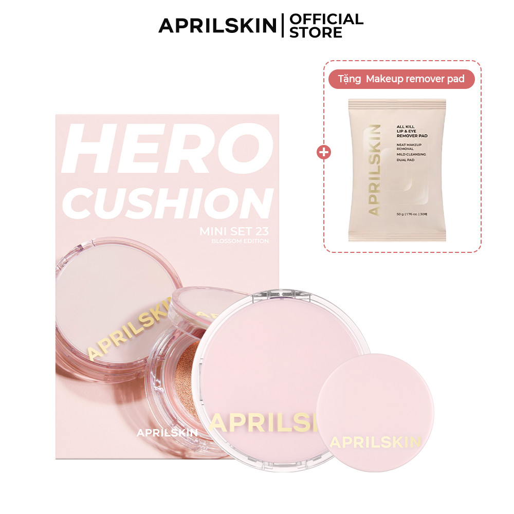 Set Phấn nước APRILSKIN Hero Blossom Mini Cushion Limited Edition