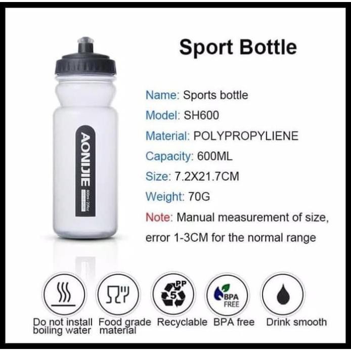 Bình nước thể thao AONIJIE SH600ml