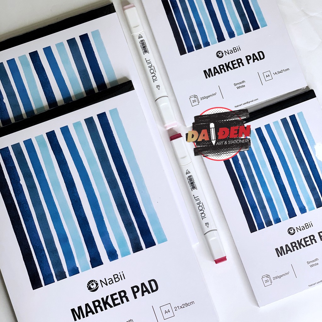 [HCM]Sổ Marker Pad Nabii 250gsm 20 Sheet