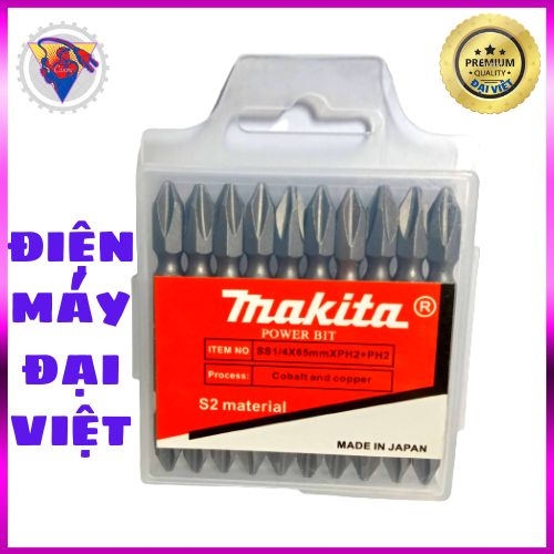 Mũi bắn vít 2 đầu Makita 10 vít {loại tốt}