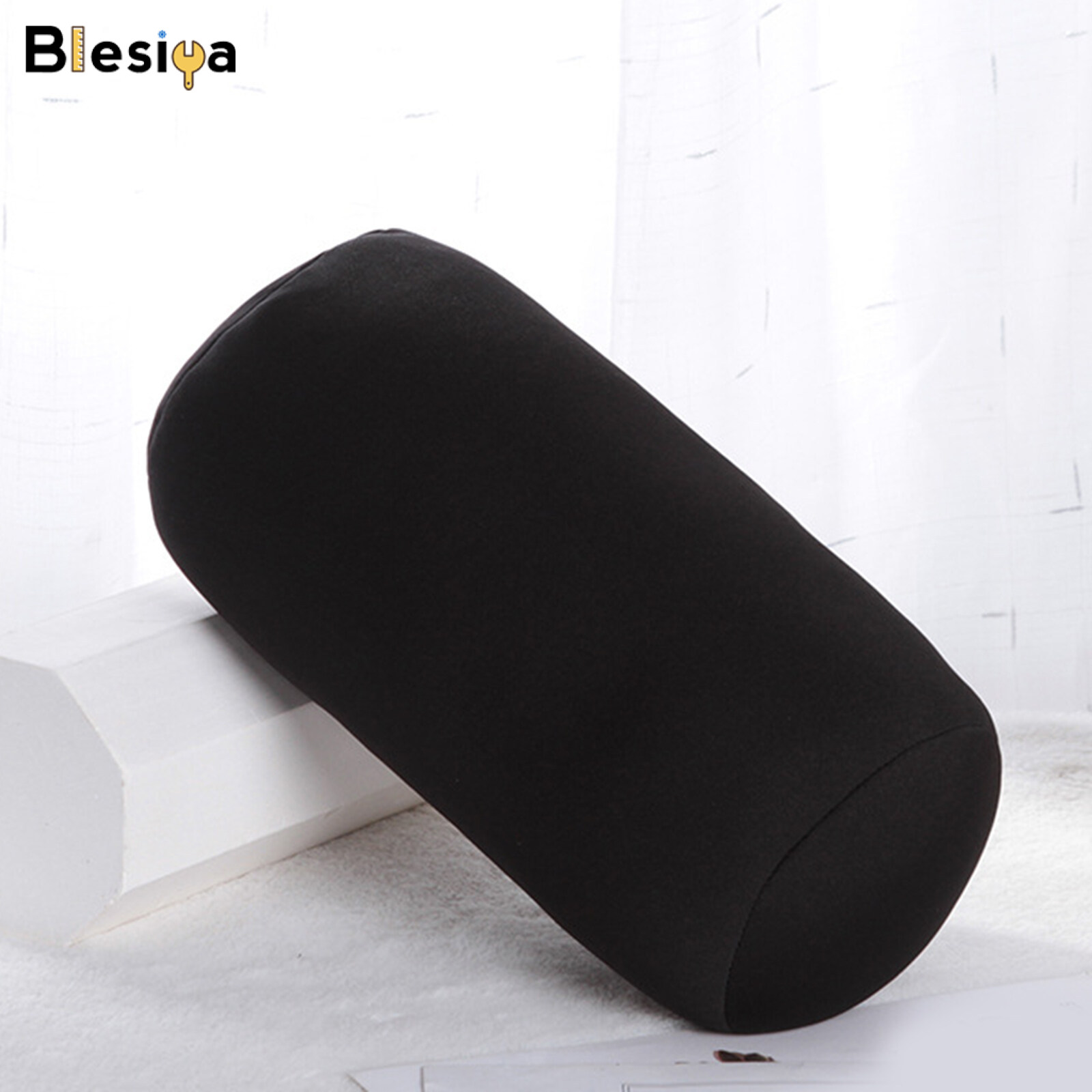 Blesiya Microbead Back Cushion Throw Pillow Sleep Neck Office Travel Support