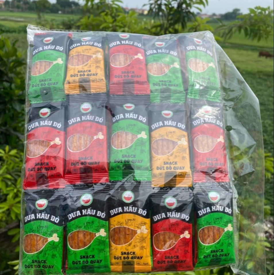 Bịch 60 Gói Snack Đùi Bò Quay Cay Xé Miếng