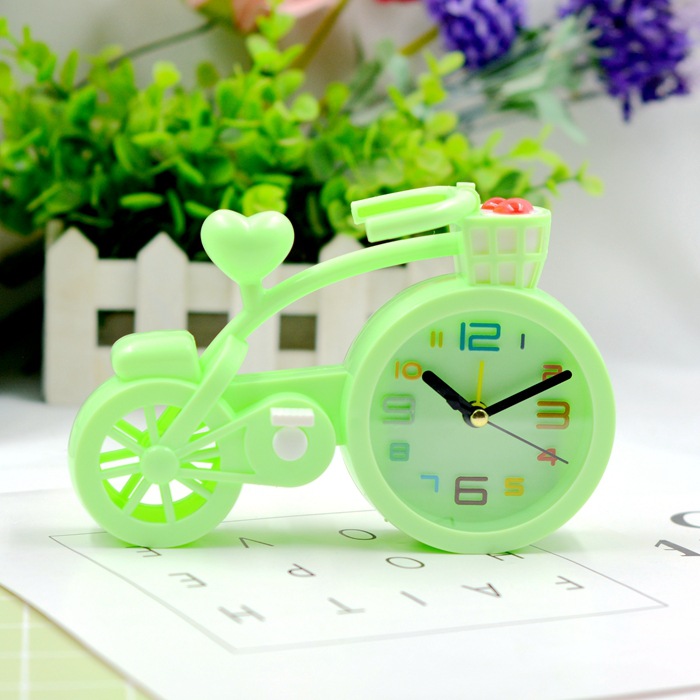 Đồng hồ báo thức để bàn xe đạp siêu kute Dma store