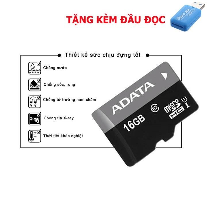 Thẻ Nhớ MicroSD Chuyên Dụng Cho Loa, Điện Thoại, Máy Tính Bảng 16Gb Class 10