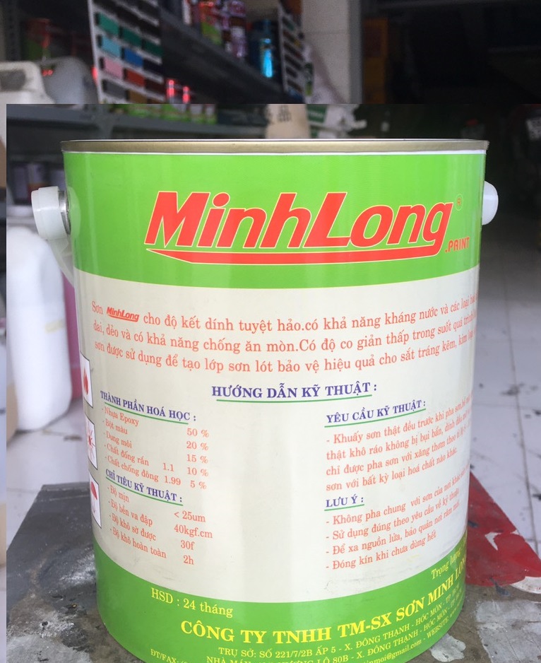 XÁM LÓT MINH LONG EPOXY LON 4KG