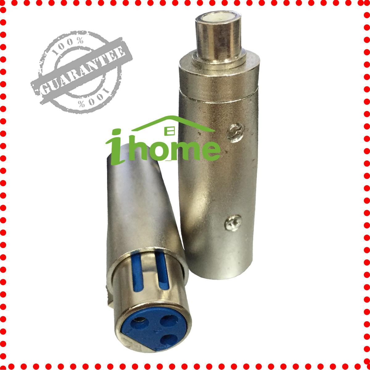 COMBO 2 Bộ 2 Jack Canon Đực và Cái ra AV (Bông sen) cao cấp [Ken Shop]