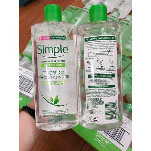Nước tẩy trang Simple 400ml