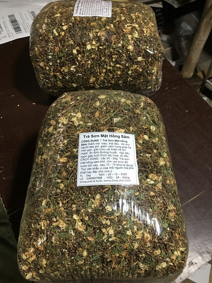 2kg Trà Sơn Mật Hồng Sâm - Thảo Lộc Có Tặng Quà