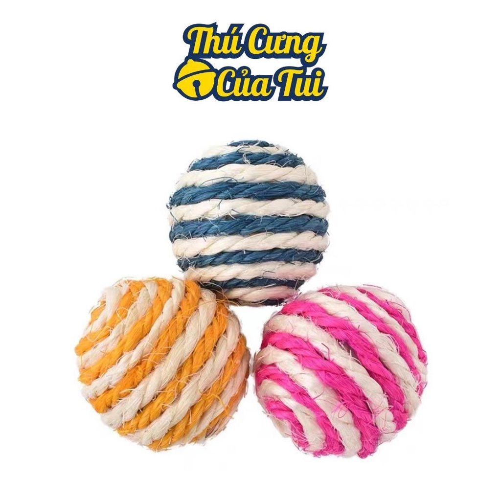 Bóng dây thừng đồ chơi cho thú cưng chó mèo - thú cưng của tui