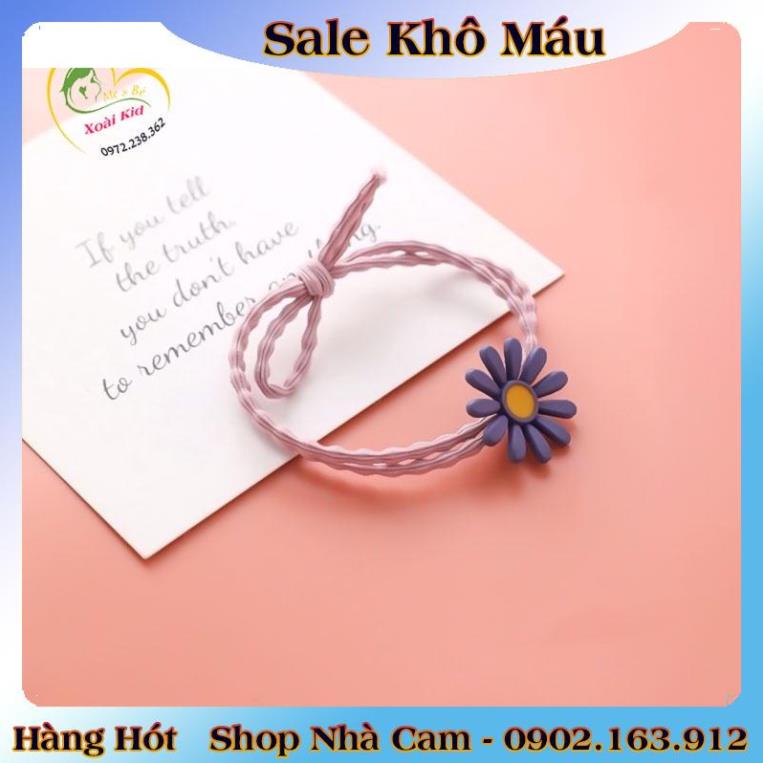 [auth] Dây Buộc Tóc, Cột Tóc Hình Hoa Cúc Cực Xinh Đẹp [Hot]