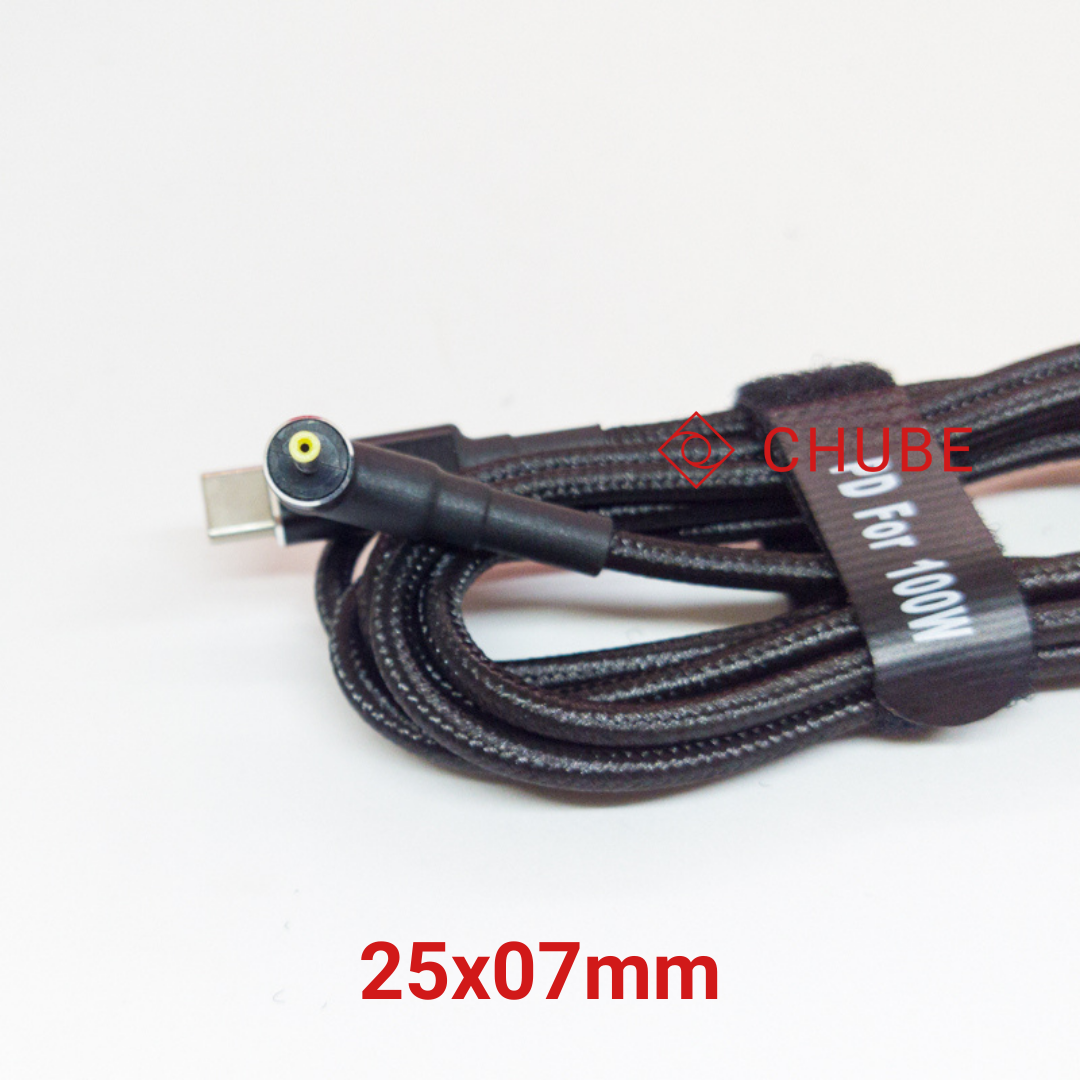 Cáp sạc USB Type-C sang DC laptop PD max 100W