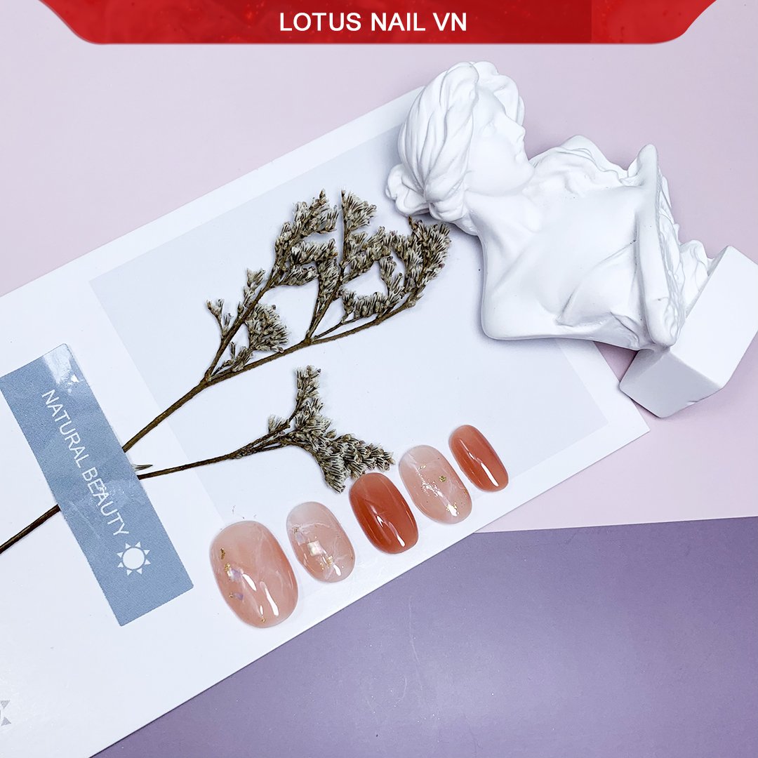 Xà cừ trắng siêu mỏng mịn ẩn gel trang trí móng