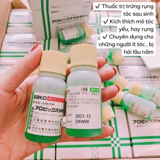 Kích thích mọc tóc thảo dược nhật bản sato