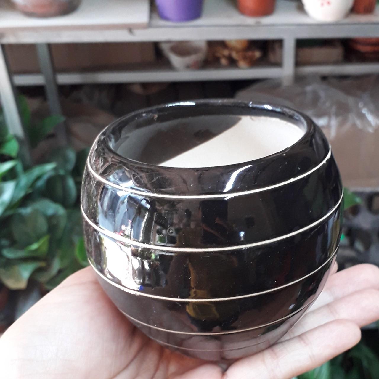 chậu sứ trồng cây đường kính 7cm