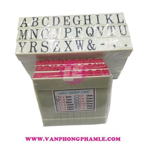 Bộ dấu ghép chữ 30 ký tự